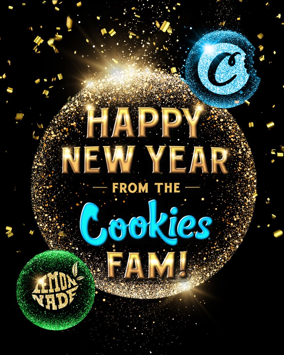 cookiesglobal's tweet photo. Happy New Year Cookies Fam 🎉💨 https://t.co/GNvphUkzGo