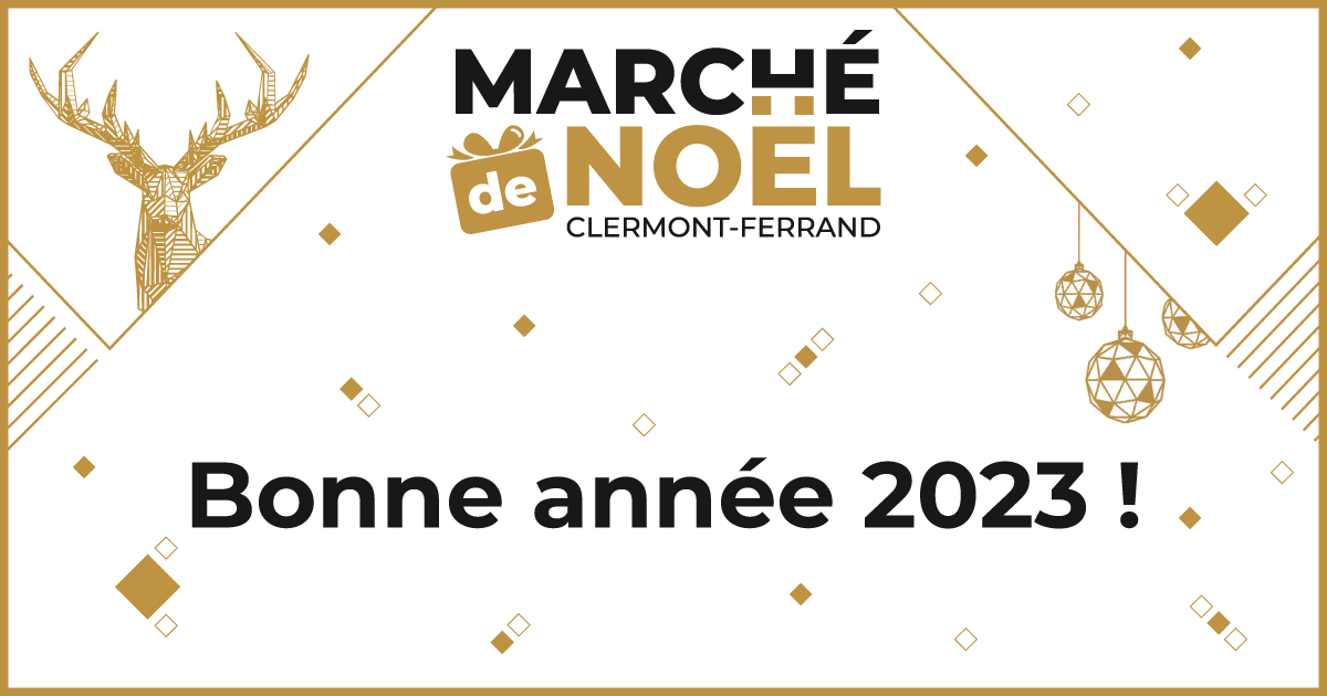 🥳 Toute l'équipe du Marché de Noël vous souhaite une belle et heureuse année 2023 🎉 Nous sommes très heureux d'avoir partagé ces 4 belles semaines à vos côtés et nous vous donnons rendez-vous l'année prochaine 🎄

#marchedenoelclermont #noelaclermont