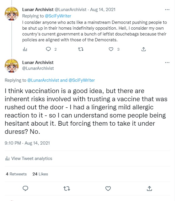 Lunar Archivist on Twitter "...mandatory vaccination and my Twitter