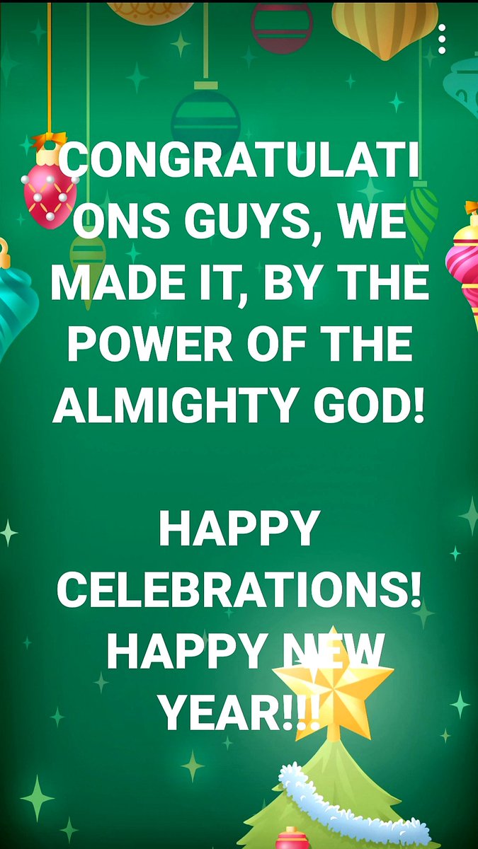 Blessed New Year Guys!