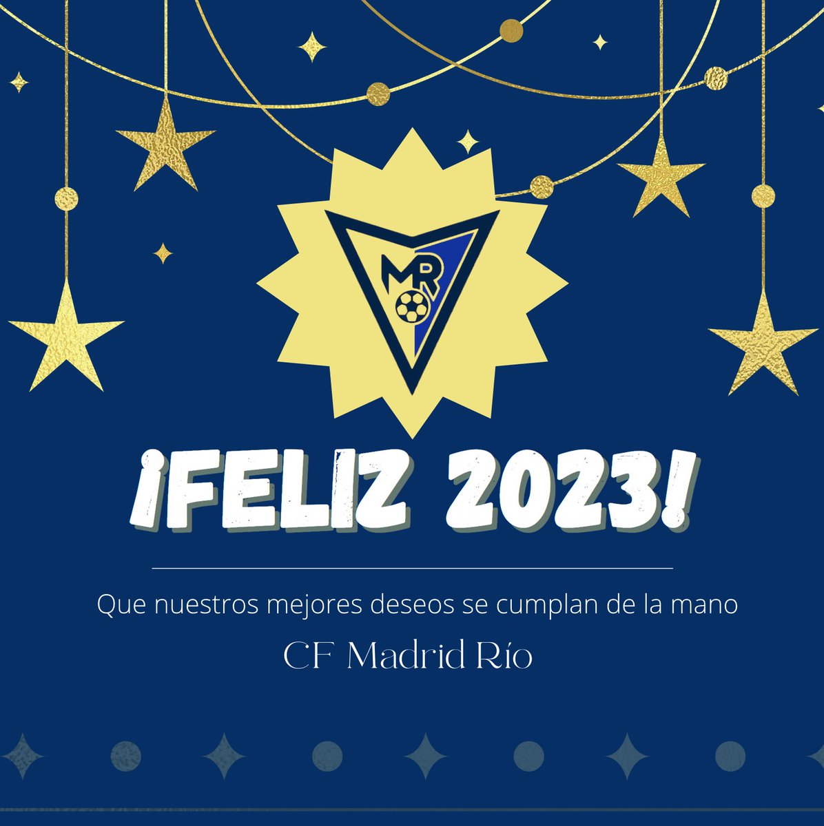 ¡FELIZ 2023! 🥂💙✨

Terminamos 2022 registrando el mayor crecimiento en la historia del <a href="/CFMadridRio/">C.F. Madrid Río</a>, con nuestras tres sedes funcionando a pleno rendimiento y la de #Arganzuela recién estrenada.

¡Solo pedimos mantener el nivel en 2023 y que tú nos acompañes!

#Feliz2023