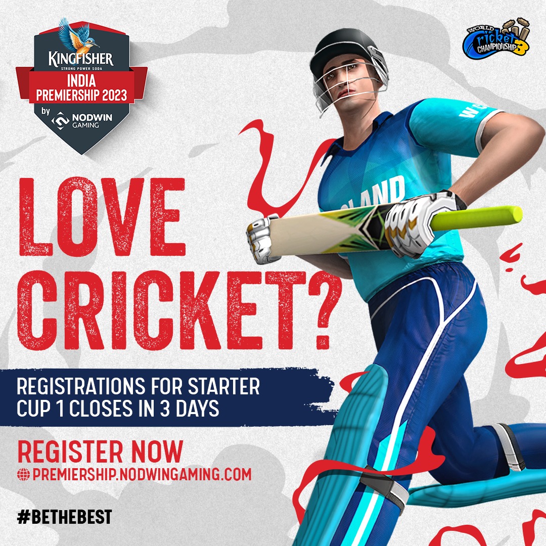 🏏  New Year - New Pitch, Take your Love for Cricket VIRTUAL!
2023 brings a brand New season of WCC3 to #kingfisherindiapremiership 💪

Register now WCC3, Clash of Clans &amp; TEKKEN 7 

🌐 premiership.nodwingaming.com 
For gamers 21 years of age or above❗

<a href="/kingfisherworld/">Kingfisher</a>