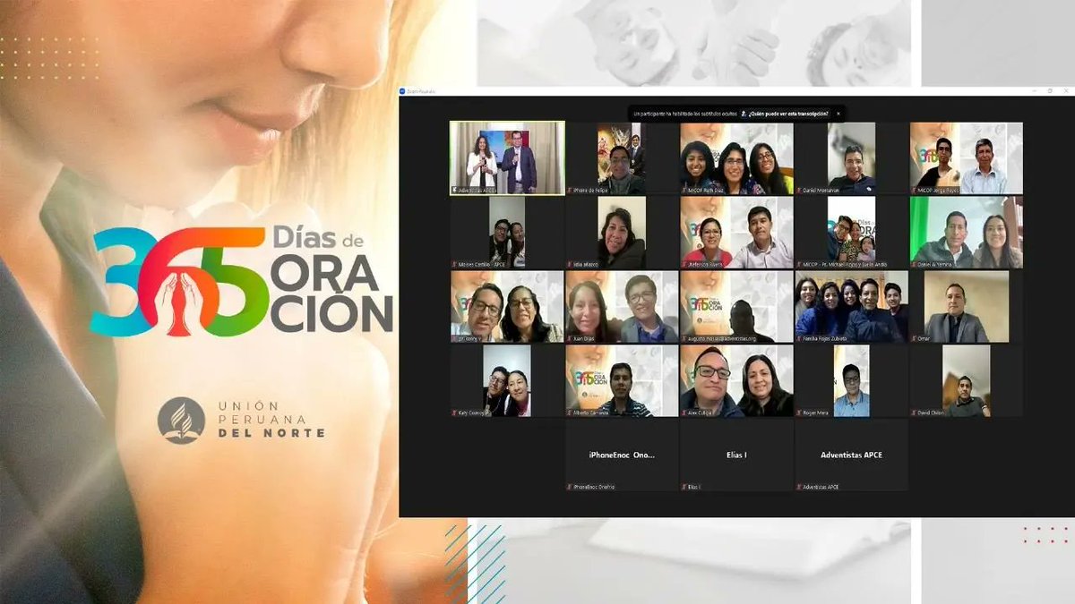 PrMontalvan's tweet photo. 📣🗓️Hoy 1 de enero 2023, iniciamos la Cadena de Oración en el marco de los 3️⃣6️⃣5️⃣ DÍAS DE ORACIÓN . Toda la iglesia en la UPN, conectada con Dios e  intercediendo por LOS MILAGROS DEL ESPÍRITU SANTO. 🙏🏻🙏🏻🙏🏻 #RID #EnfasisMisioneros
El Señor está a las puertas! https://t.co/OATqRRULvd