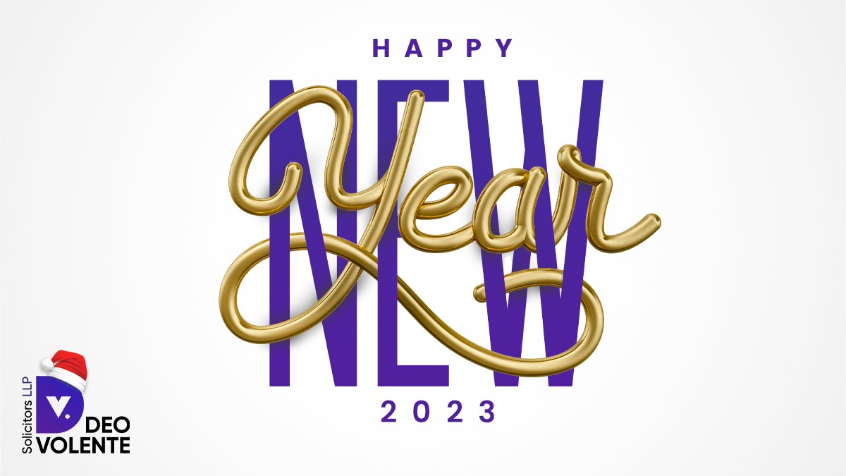 Happy New Year to all from DV Solicitors. We Hope you all will enjoy this blessed Year with joy and Happiness.

#happynewyear #newyear #love #happylife #newyear2023 #TheJanuaryChallenge #DV #dvsolicitors #deovolentesolicitors