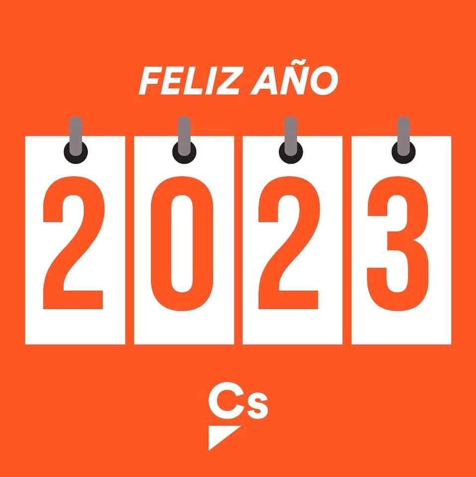 🍊🎉🥂Desde Ciudadanos San Fernando de Henares, os deseamos a tod@s un próspero año 2023 en el que la salud, la paz, el amor y la amistad llenen cada uno de los 365 de este año al que acabamos de dar la bienvenida.
