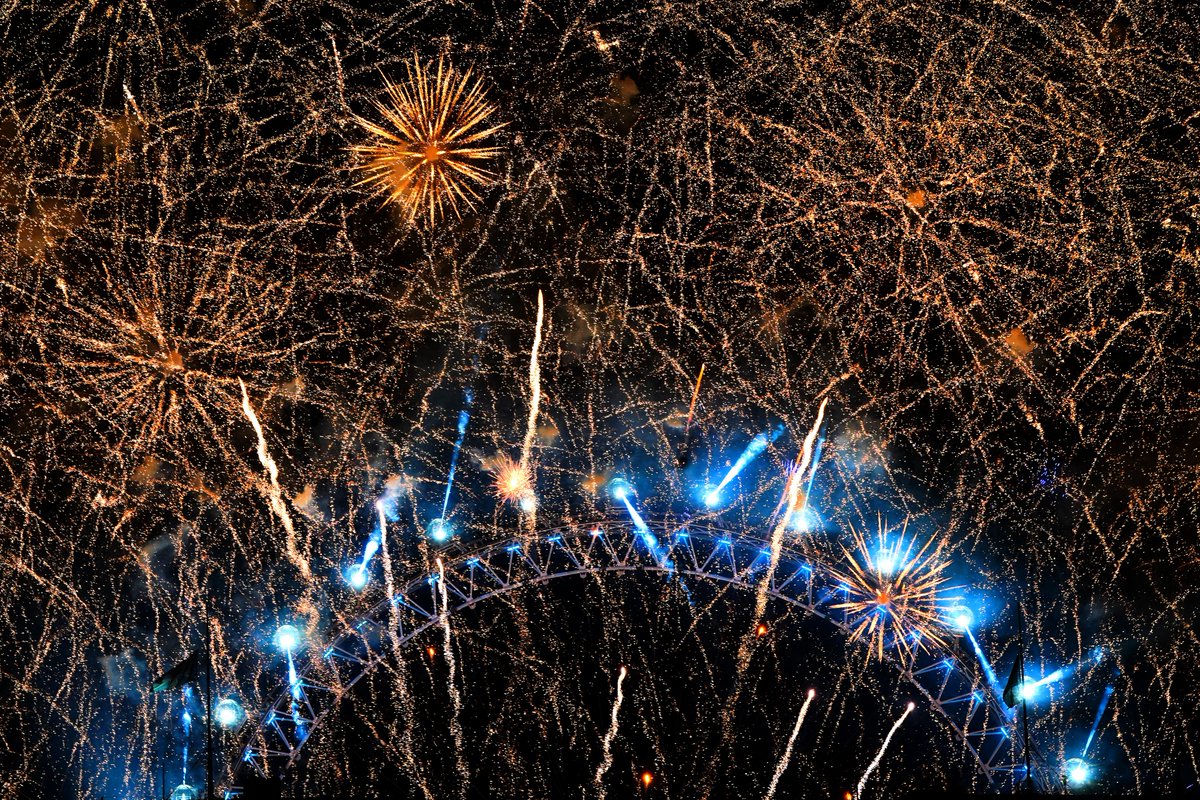 Rain, a Royal tribute, and fireworks: New Year's Eve in central London

Photo credit: Victoria Jones/PA Wire