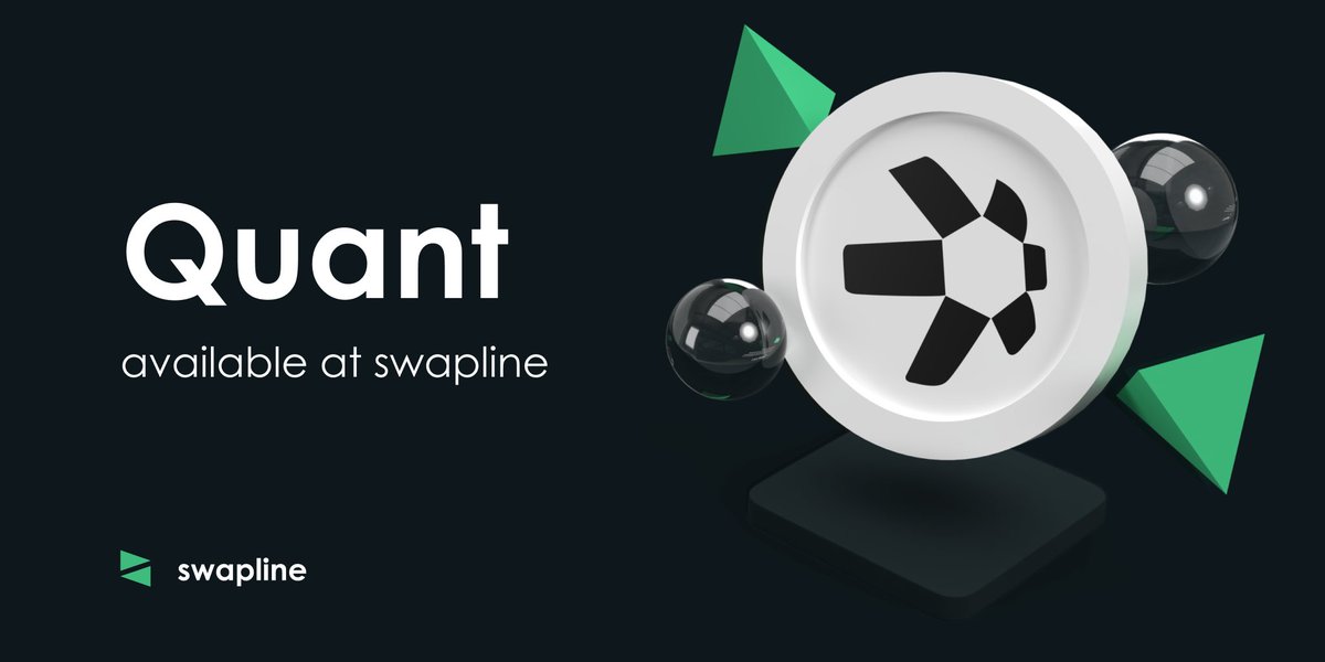 You can exchange #Quant $QNT at swapline.io! 

#crypto