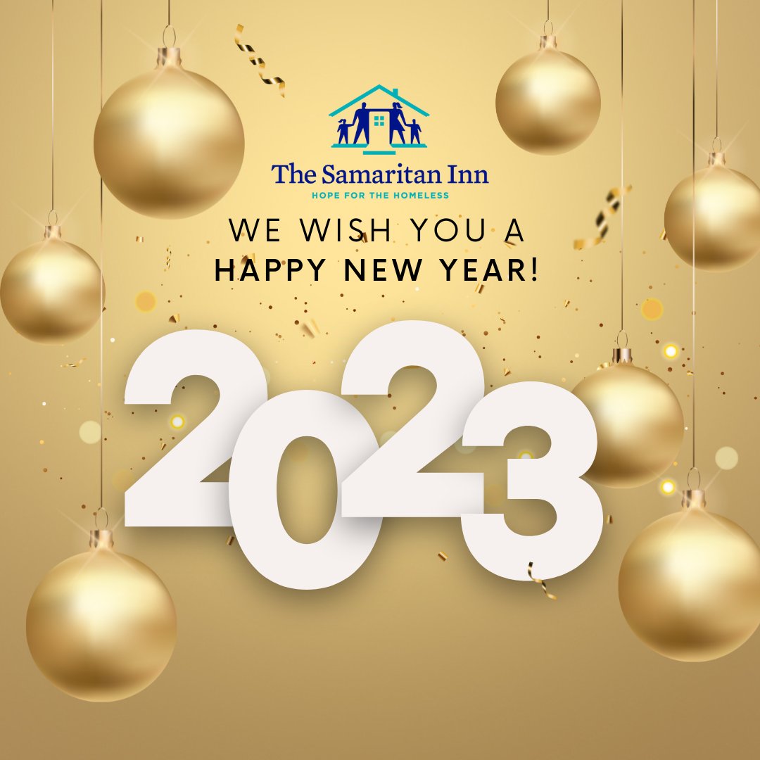All of us at #TheSamaritanInn, would like to wish all of our residents, supporters, donors and volunteers the best of health, good fortune and many blessings in the #NewYear #2023. #HappyNewYear