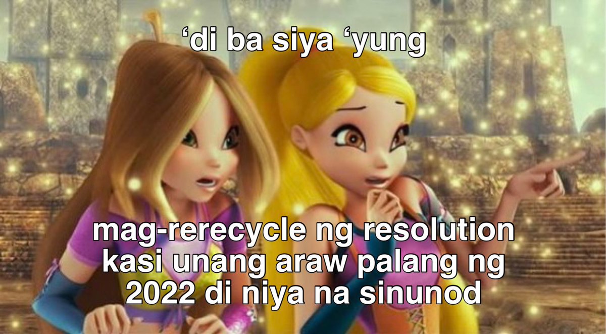 filowinx's tweet photo. kaya ‘wag gagawa ng resolution kung hindi kayang sundin 🫡 https://t.co/8K9FNAVGjB