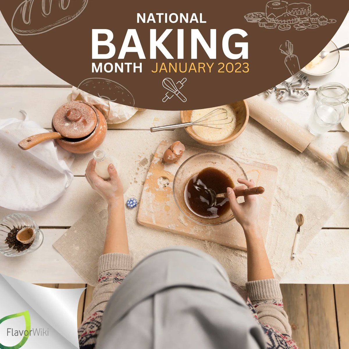 FlavorWiki's tweet photo. 🍰Happy National Baking Month! 🍪 Spread the love and try something new this month with some delicious baked goods. 🍰 Whether you try a new recipe or bake your old favorites, make sure to share your delicious creations with us. 

#FlavorWiki #BakingMonth #BakedGoods #Yum https://t.co/JAsB1E5Uhu