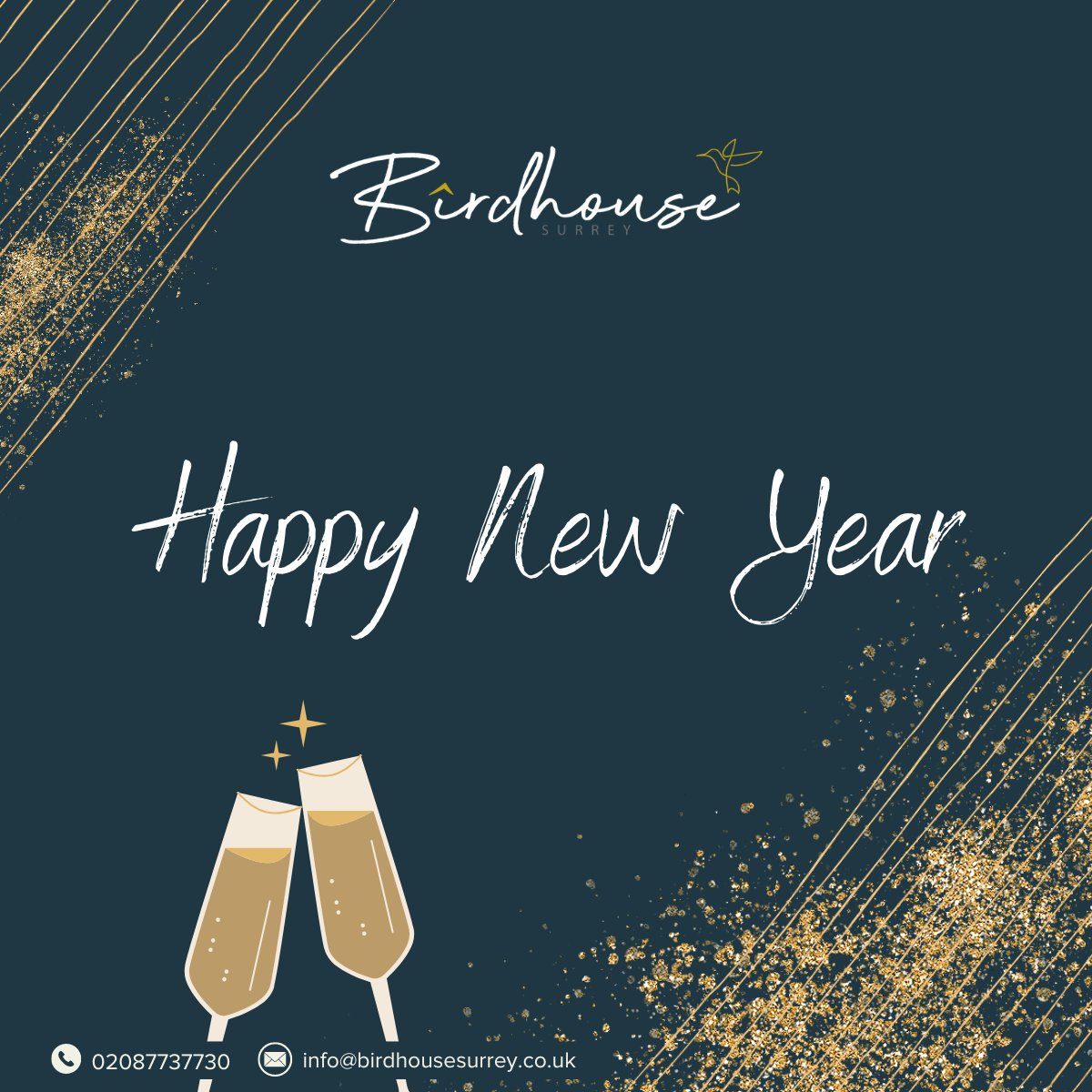 SurreyBirdhouse's tweet photo. With 2022 coming to an end, we want to congratulate all of our new clients that have moved into their new homes and wish everyone a very Happy New Year! 🎉🥂 https://t.co/fAgHFDHQCc