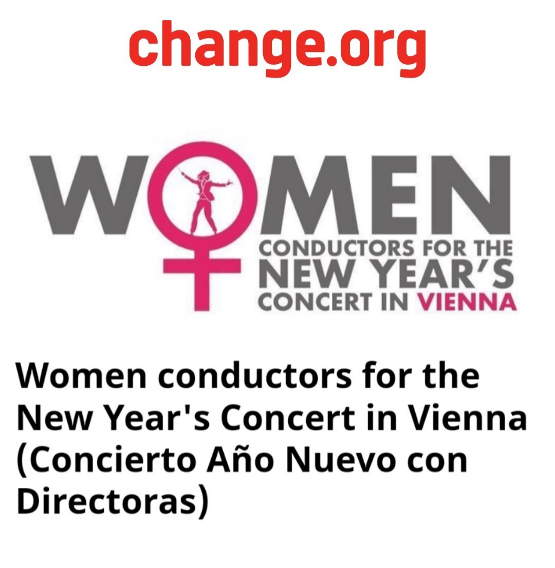 🇪🇸¡Ya es hora! MUJERES DIRECTORAS PARA EL CONCIERTO de AÑO NUEVO
🇬🇧It's Time! WOMEN CONDUCTORS FOR THE NEW YEAR'S CONCERT.

✍️Firma la petición aquí / Sing here:
cutt.ly/42oYlRQ

#womenconductors #NewYear2023 #newyearsconcert #neujahrskonzert #igualdad #feminist #NYE2023