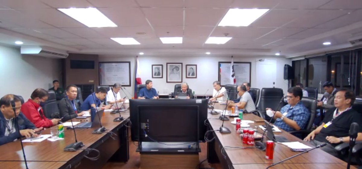 rapplerdotcom's tweet photo. HAPPENING NOW: A press conference on the technical issues in the air traffic facility of the CAAP, which halted flights at NAIA, is ongoing. DOTr Secretary Jaime Bautista, CAAP Director General Manuel Tamayo, and MIAA General Manager Cesar Chiong will be joining. | via @lanceyu_ https://t.co/8Vw7QYDuS8