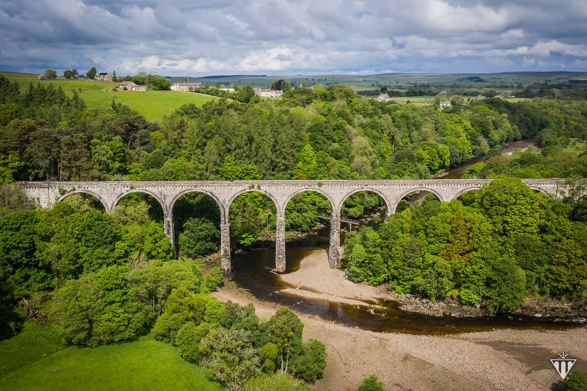 (5#8) Opened on 17 Nov 1872, Lambley Viaduct was the engineering centrepiece of the Newcastle &amp; Carlisle Railway's branch to Alston. It stands as a monument to Sir George Barclay Bruce, the eminent Victorian engineer whose handiwork it is.
Today it carries the South Tyne Trail.