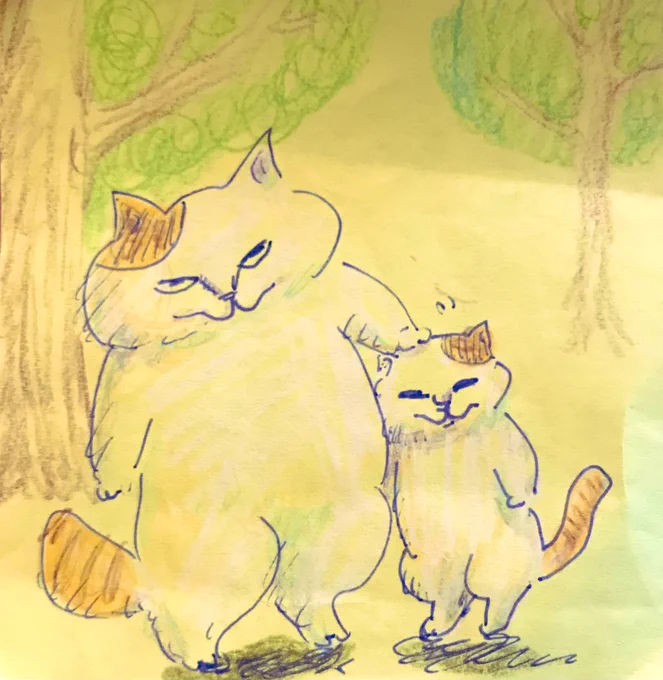 以前付箋に描いた落書き 