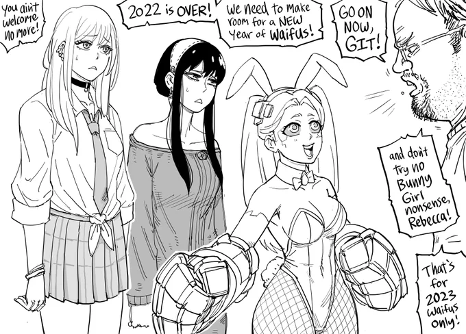 Happy new year!
In with the new, out with the old!
Now is the time when Anime weebs who have pledged to love their seasonal 2022 waifus for the rest of their life, push the old used-up goods into the back of their HDD, and replace them with the hottest flavors of 2023 releases! 
