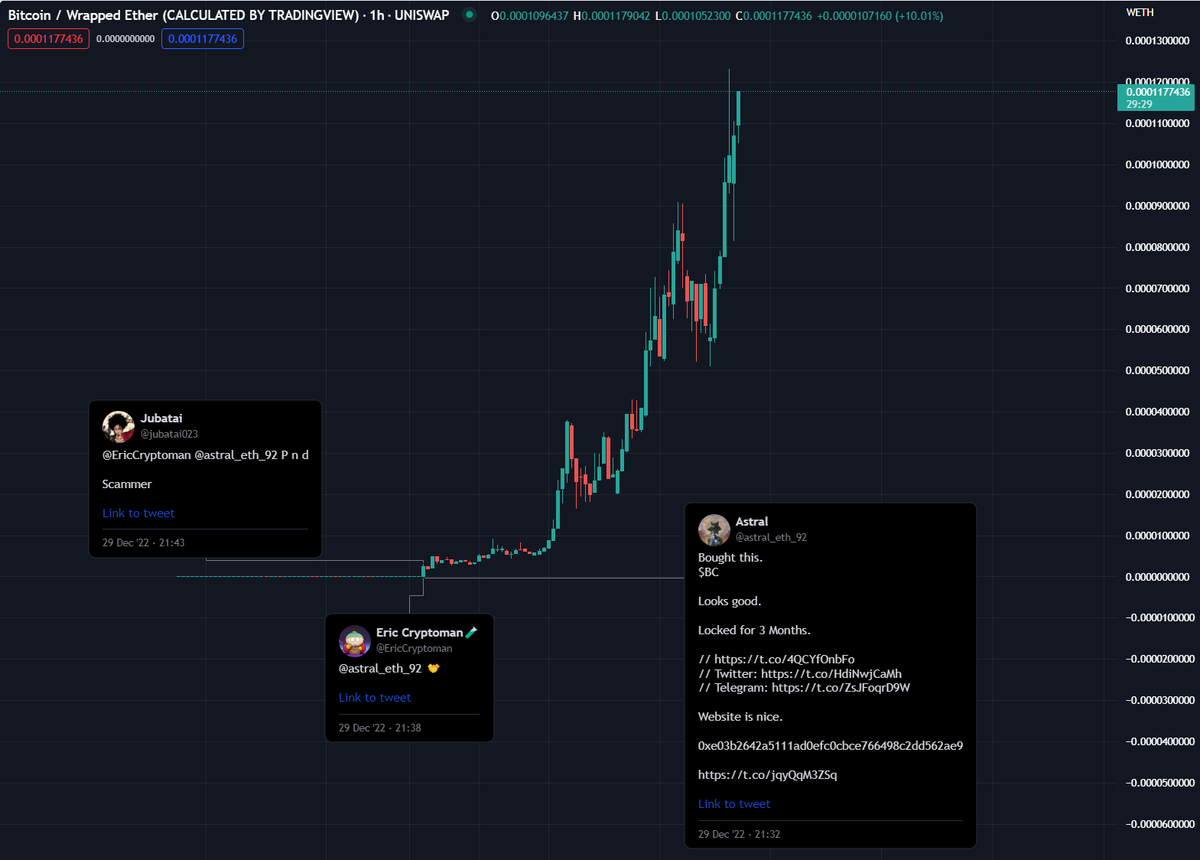 My biggest fear is making haters rich with early alpha, so 2023 the block button is going to be in use like never before. 🤝 $bc