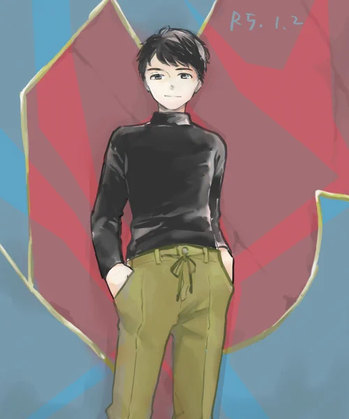 謎の背景のお絵かき 