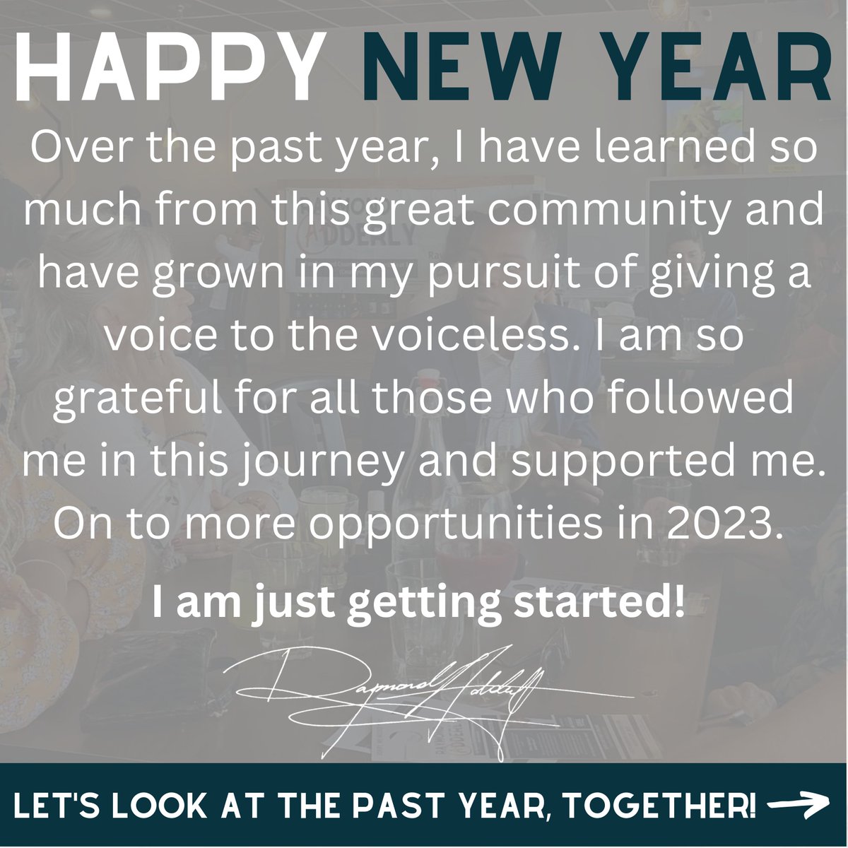 AdderlyRaymond's tweet photo. Wishing you and your family, a Happy New Year! https://t.co/21xrZVeK0X