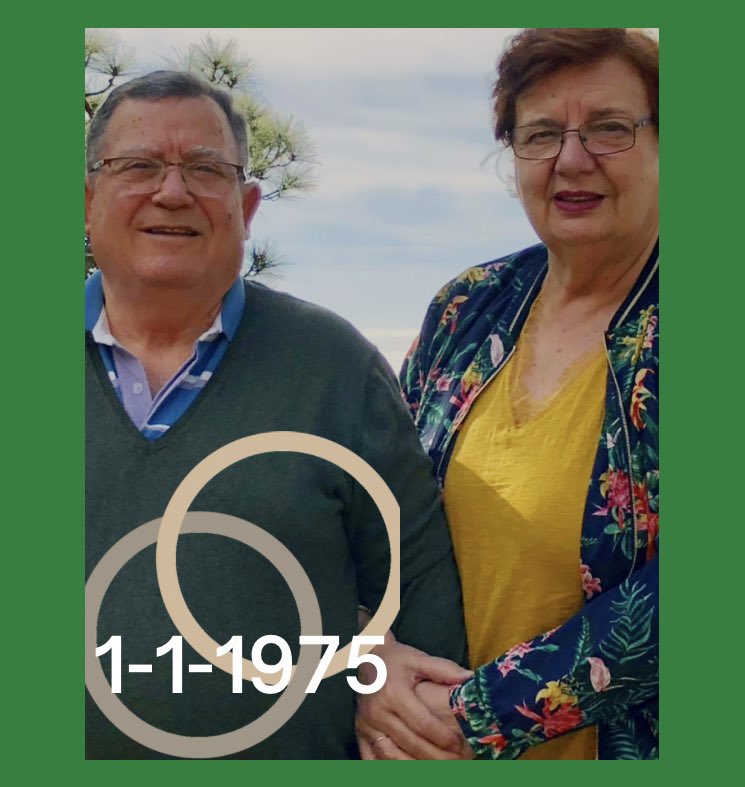 Esta fotografía tiene unos años, pero vale para recordar también que hoy hace muchos años nos casamos, fue en 1975. Un día muy especial para recordar siempre, y como nos prometimos hasta el infinito ...#matrimonio #boda #aniversario #felicidad #siemprejuntos #hastaelinfinito