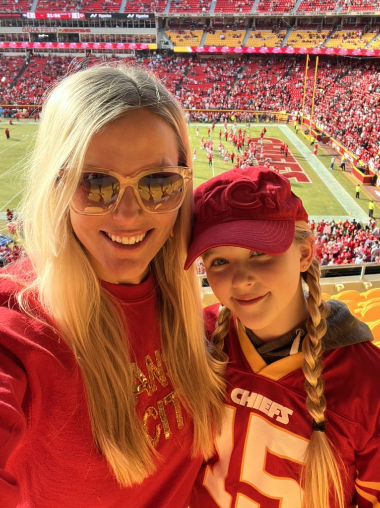 My favorite @Chiefs fan! ❤️🏈💛 #chiefskingdom