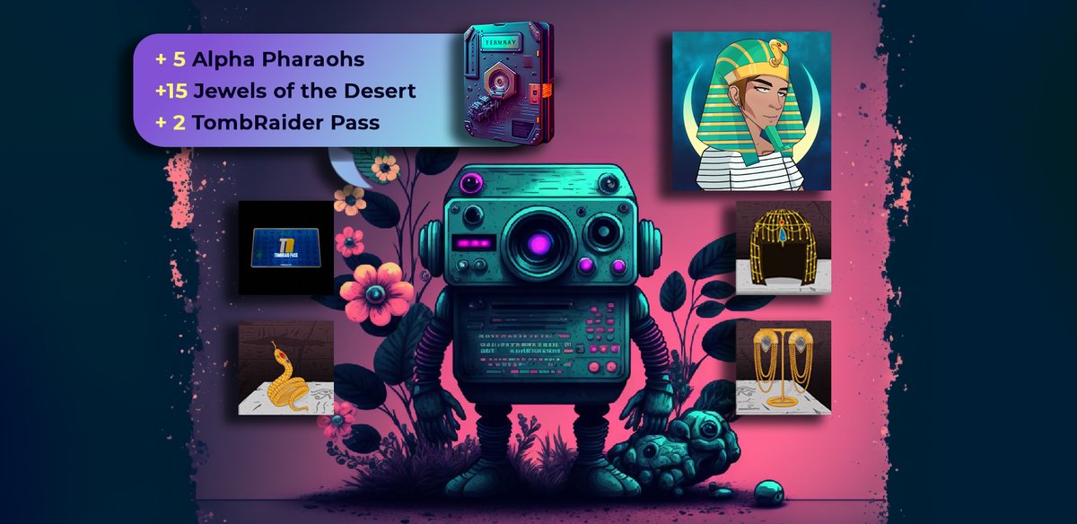 ShutterBotsClub (@shutterbotsclub) on Twitter photo Let's celebrate the new year by adding valuable assets to our MemoryCard! + 5 <a href="/AlphaPharaohs/">Alpha Pharaohs - No1 Marketing Platform on Solana</a> , 15 Jewels of the Desert, and 2 Tomb Raid Passes have been added. Holding 5 Alpha Pharaohs entitles us to Rev Share and paid raids on Tomb Raider. #stayflashy #Solana #SolanaNFT Let's celebrate the new year by adding valuable assets to our MemoryCard! + 5 <a href="/AlphaPharaohs/">Alpha Pharaohs - No1 Marketing Platform on Solana</a> , 15 Jewels of the Desert, and 2 Tomb Raid Passes have been added. Holding 5 Alpha Pharaohs entitles us to Rev Share and paid raids on Tomb Raider. #stayflashy #Solana #SolanaNFT