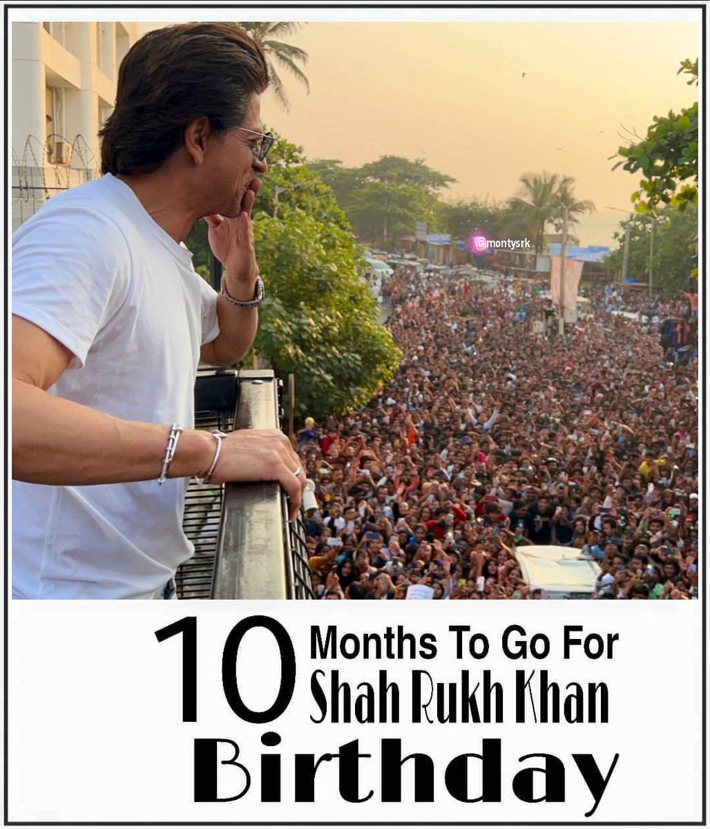 srkhooghlyfans's tweet photo. Now only #10MonthsToGo for @iamsrk birthday...๐๐
#SRKDay2023 #MannatYatra2023 https://t.co/LwtUmMbDSN