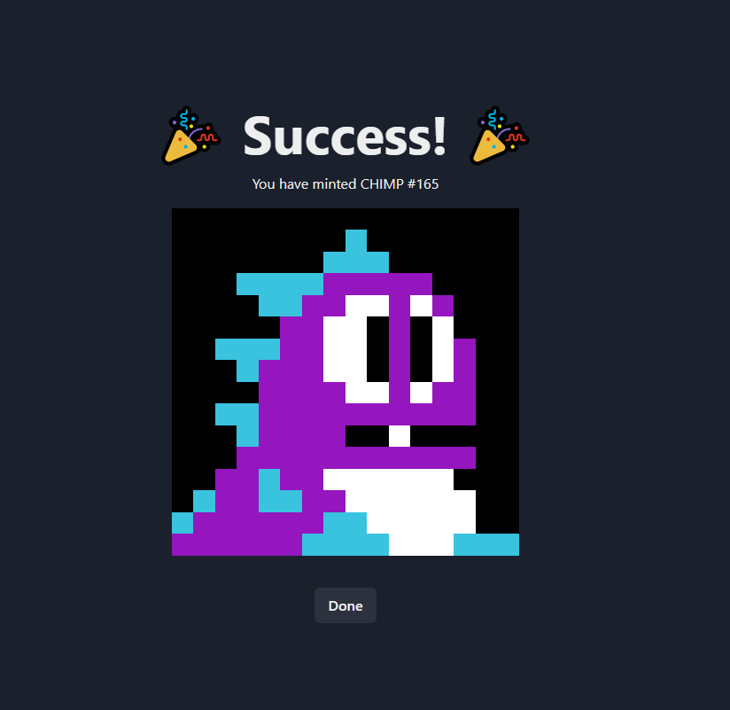 Just Minted My First NFT On <a href="/ubiqsmart/">Ubiq</a> Purp Hash Dino 02/01/2023 4:42am
