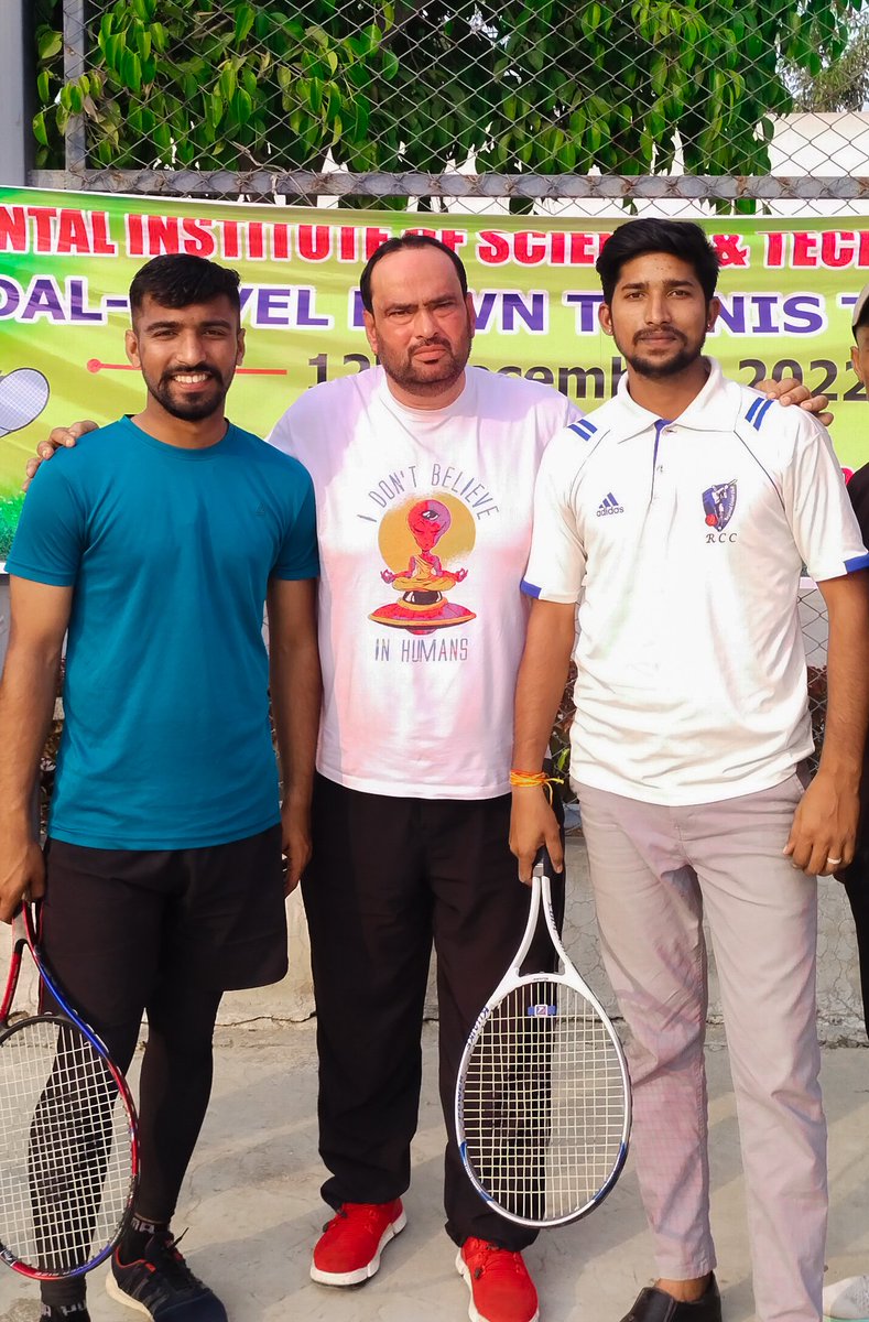 PNarayanr's tweet photo. RGPV Nodal level lawn tennis 🎾 winner oriental and selected for national level 🎾🏆🥇 https://t.co/EdJWVUrksT