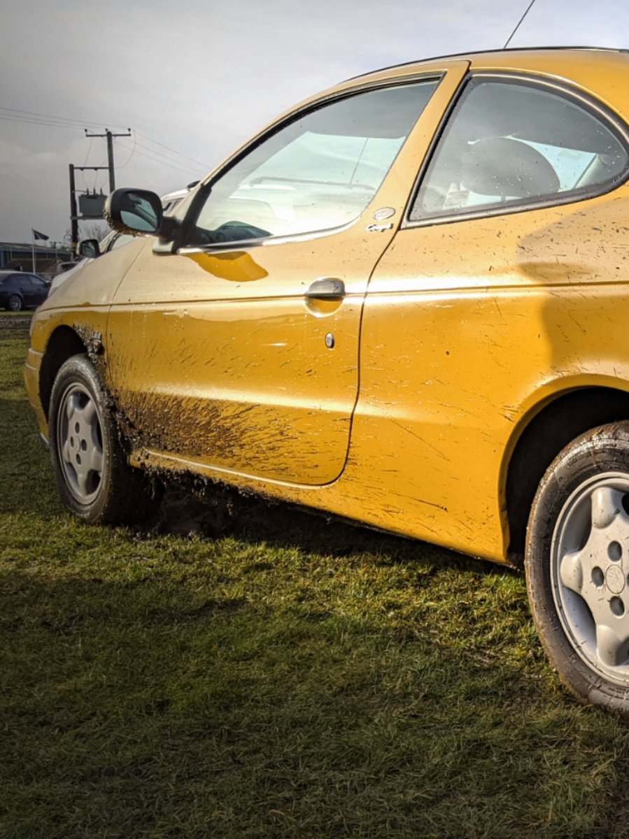 MarkOnMotoring's tweet photo. New year @TheMotoristHub for a busy and slightly muddy cars & coffee. The Mégane coupe ever capable when the road ahead becomes challenging.
#NewYear #cars&coffee #meganecoupe #muddyadventure #rally #90scar #retrorally https://t.co/043QQM3mYL