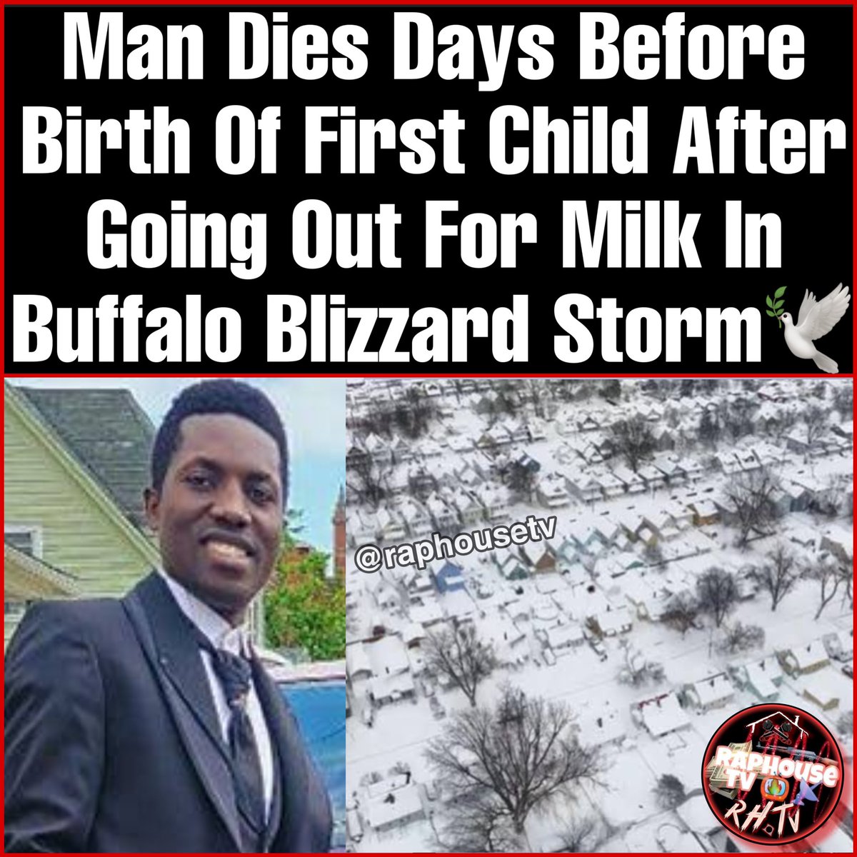 Man Dies Days Before Birth Of First Child After Going Out For Milk In Buffalo Blizzard Storm🕊️🙏🏾