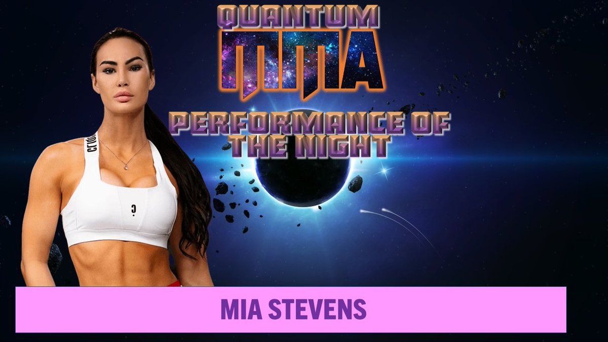 thesplatnetwork's tweet photo. This award is specific to this tournament. She had three KOs before she made it to the finals of the tournament. She's the most talked about fighter of the night right up til the finale. Performance of the night goes to Mia Stevens. https://t.co/pPWjkfYelh