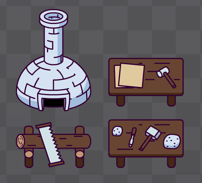 KanzGames's tweet photo. A little bit late for #screenshotsaturday, but here is a screenshot of crafting buildings for my game.

#gamedev #indiedev #GameMaker https://t.co/MRPrrwss0f