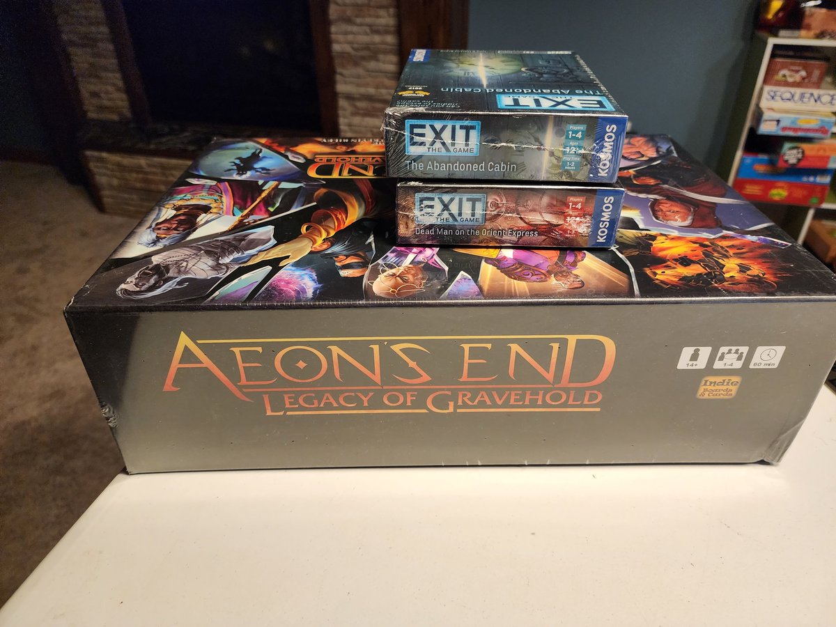 I enjoy board games, usually more party ones, but I have been interested in getting into more "in depth" ones recently, especially ones with potential solo play.  My good friend hooked me up for Christmas specifically with Aeons End, heard its a great time. looking forward to it