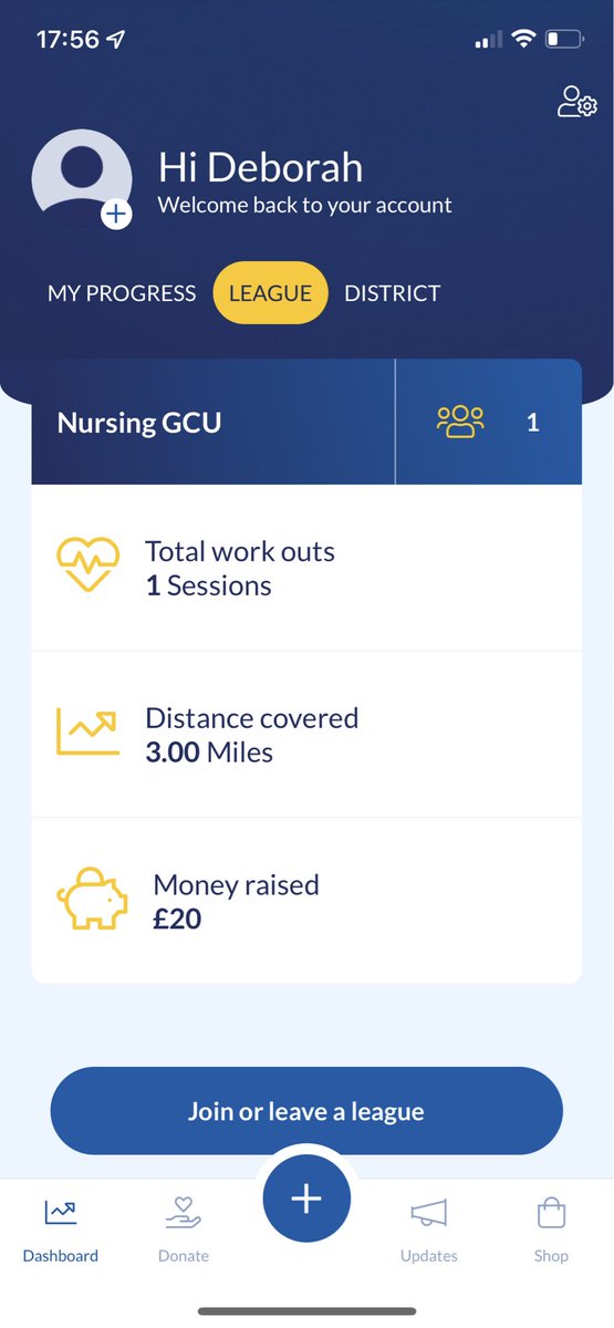 HillRickards's tweet photo. For any @GCUNursing nurses doing Doddie Aid, I’ve set up a league - feel free to join. https://t.co/pHrHf7kOH1