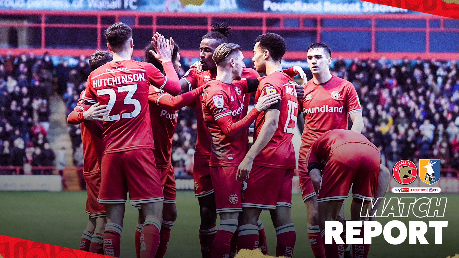 Walsall FC Official on Twitter "📝𝗠𝗔𝗧𝗖𝗛 𝗥𝗘𝗣𝗢𝗥𝗧📝 😍Saddlers begin 2023 with victory against