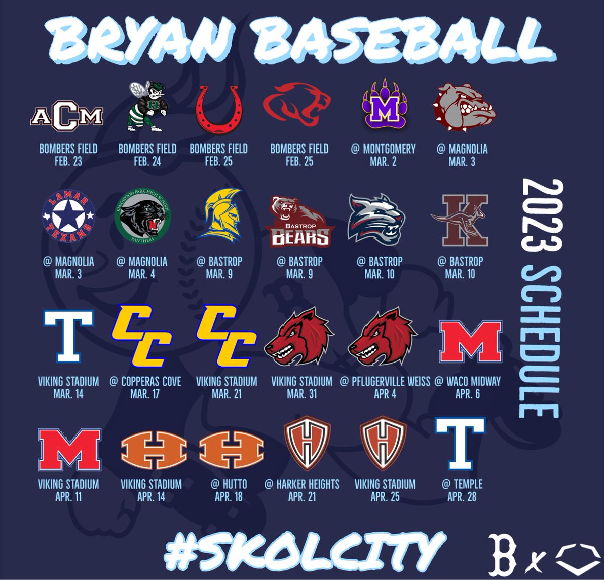 BHighBaseball's tweet photo. Dear 2023, 
Welcome to #SKOLCity!!!!!

- #BHighBaseball✌️⚾️ https://t.co/fkX7DWTuRi