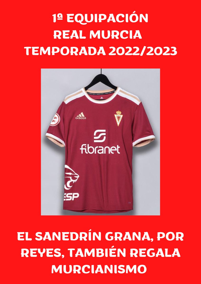 SanedrinGrana's tweet photo. SORTEO REYES SANEDRÍN 🐫🎁🤴🏾

¿Quieres la camiseta del @realmurciacfsad? 

1. Sigue al @SanedrinGrana y @PsicoLogopediaM 
2. Haz RT a este tweet
3. Cita a dos amigos/as 
4. Cierre (21:00 del 05/01). Ganador a las 22:00

¿Llegaremos a los 100 RTs?

#SanedrinGrana #VinimosParaUnir https://t.co/1OmTShBspb