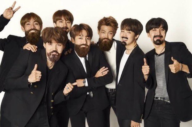 nenya_twt's tweet photo. @LadyNuala us ARMYs trended #beardtan in 2018 for April fools day w edited pics of bangtan and the boys joined in and posted their pics w app that added beards! https://t.co/VXfWkbncML