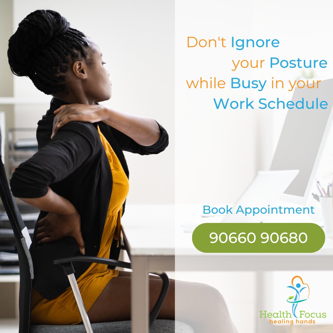 healthfocusphy's tweet photo. Don't let the lousy posture impact your body!
Consult our expert #Physiotherapists at #HealthFocus to get rid of chronic pain and the bad posture responsible for it. 
Schedule an Appointment Today: https://t.co/lHgcuEzk05
☎ 9066090680
#Physiotherapist #Physiotherapy #PhysioCare https://t.co/QEKPrDT3ed