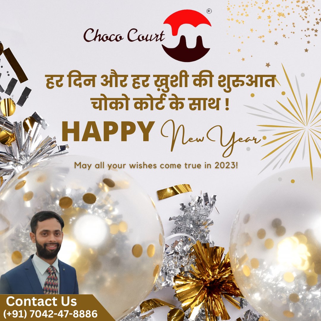 ifsbharat's tweet photo. Start every day and every happiness with Choco Court!
Happy New Year! May the coming year be full of grand adventures and opportunities you and your family.
#chococourt #vkvgroup #HappyNewYear2023 #Welcome2023 #innovativefinancialservices https://t.co/DVcFXcFUBO