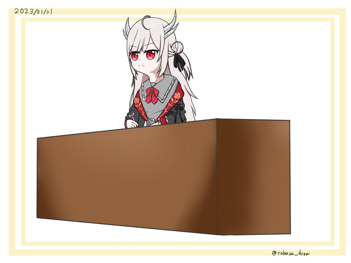 tabasa_drow's tweet photo. #あむるあーと
デビューすぐくらいから描きたいなぁって思ってたのになぜか年が明けました！
異世界の王立学院的なところで勉強に頑張���ドラコロール村出身の花冠あむるちゃんの頑張ってる姿に一目ぼれした時の記憶です（妄想） https://t.co/Il9CzL5kJ4
