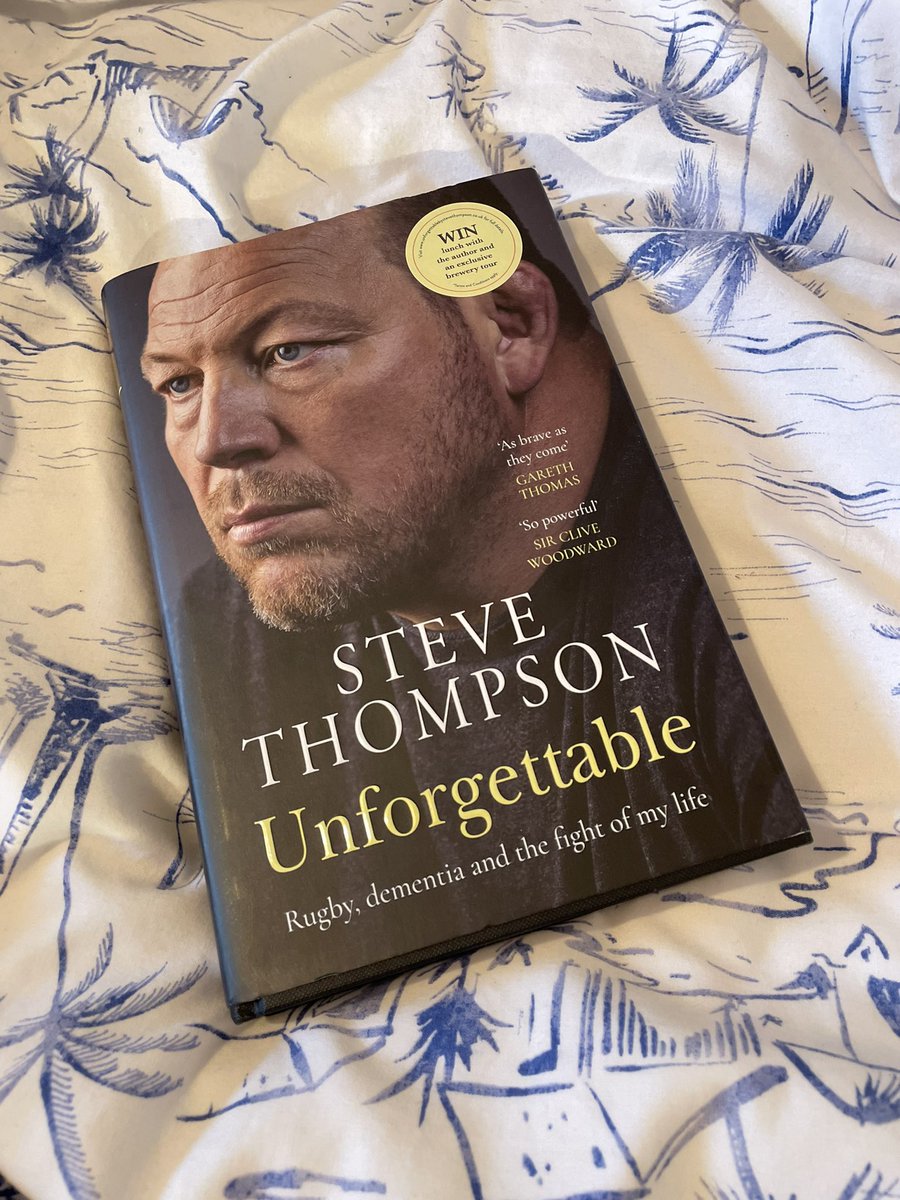 A book I want to read but don’t at the same time. After the tv show I can only imagine how this will be an emotional rollercoaster and I’m just reading about it. @Tommo33s is really fighting the cause for protecting rugby players. #ifindoubtsitthemout