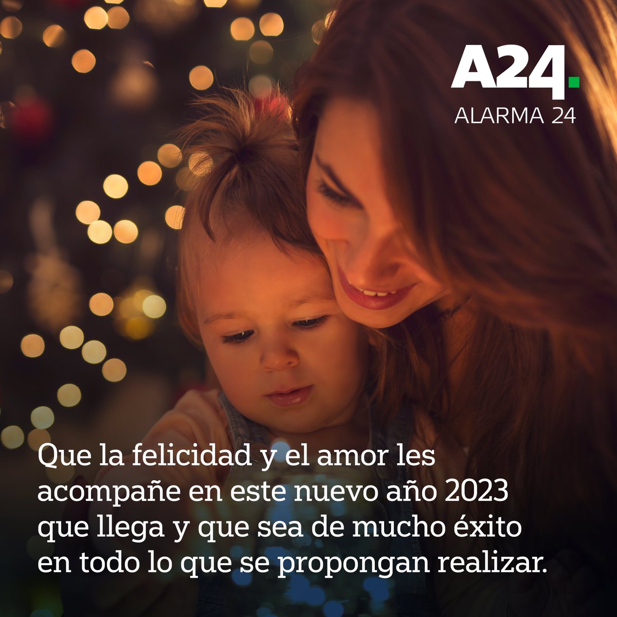 A24protege's tweet photo. Les deseamos un ¡Feliz año nuevo 2023!✨

#alarma24 #seguridadprivada #alarmasdeseguridad #proteccióndelhogar https://t.co/iyxzU8CLy7