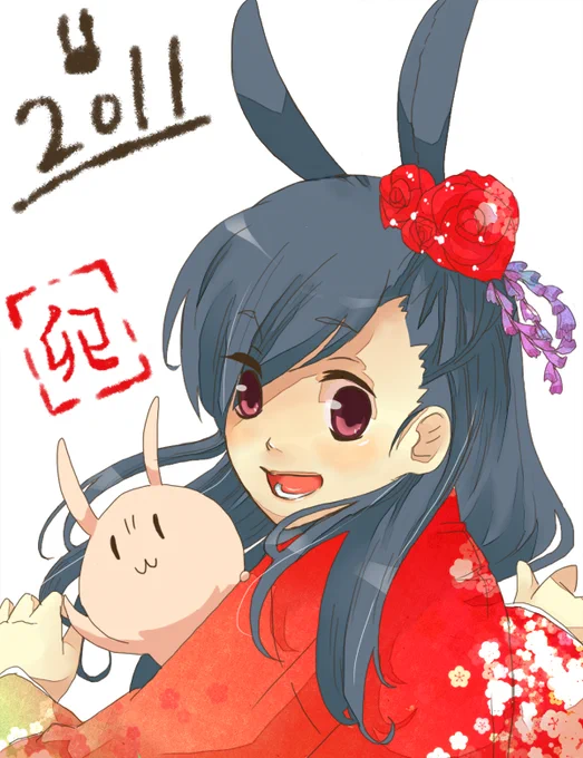 できるだけ毎年干支の絵を描いてるんだけどしたかったことがやっと出来た過去の自分と比べるの 