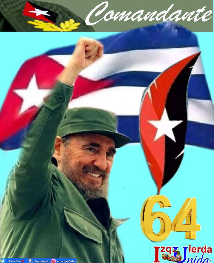 Seguimos siendo de ¡ Patria o Muerte! Y #VamosPorMasVictorias.
 #FidelPorSiempre 
#JuntarYVencer 
#CubaPorLaVida