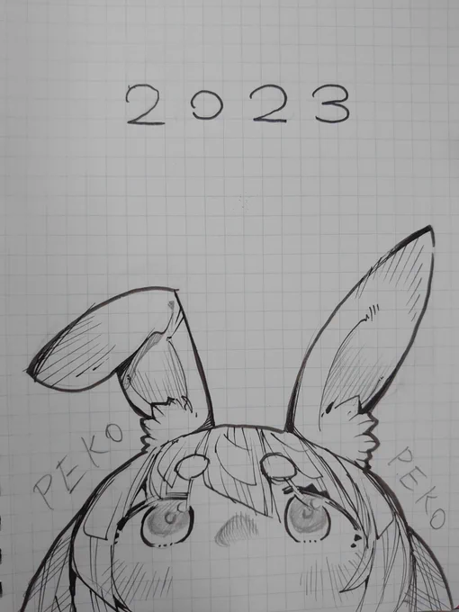 かわいい女の子を描きました。
#ぺこらーと 