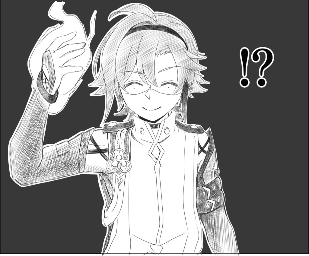 「これを短くても2、3時間無心でやる。細い鉛筆設定だったら細かくガリガリするから一」|清花のイラスト