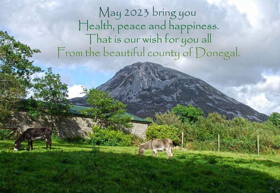 'May 2023 bring you
Health, peace and happiness.
That is our wish for you all
From the beautiful county of Donegal'
welovedonegal.com 

#WeLoveDonegal ♥

#Donegal #Ireland #2023 #Errigal 
#HappyNewYear2023 #HappyNewYear 
#NewYearWishes #Happy #kindness #peace