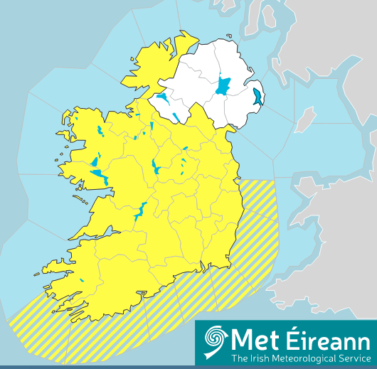MetEireann's tweet photo. ⚠️Status Yellow - Fog / Ice Warning for Ireland⚠️

Icy stretches along with patches of freezing fog may lead to hazardous road conditions in some areas tonight and on Monday morning.

Valid: 23:00 Sunday 01/01/2023 to 11:00 Monday 02/01/2023

More Info 👇
https://t.co/ZsjQsKCXDy https://t.co/n5we2y0csr